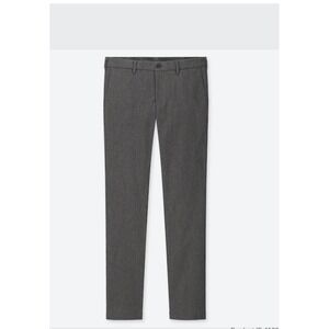 Uniqlo Slim Fit Chino Pants Mens 31x34 Black Cotton Stretch 321-418916